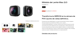 Módulo de Lente Max 2.0 por $1,399 en Tienda GoPro