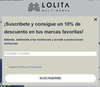 10% dto para tu primera compra en Lolita moda