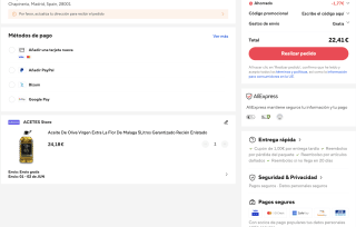 Aceite de Oliva Virgen Extra La Flor de Malaga 5 Litros Recién Enlatado por 22,41€