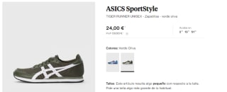 Zapatillas deportivas Asics y Reebok desde 24€ ofertazas