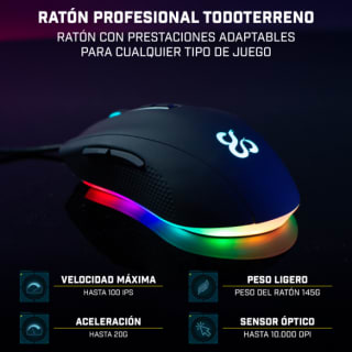 Ratón Gaming Newskill Helios RGB 10000DPI por 19,95€