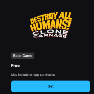 Destroy All Humans! - Clone Carnage gratis via Epic Games