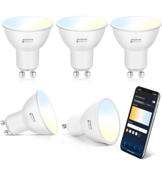 Pack de 5 Bombillas Inteligentes LED GU10 SL2 compatibles con Alexa por 20,89€