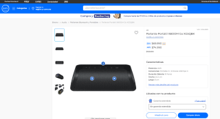 Parlante portátil LG Xboom Go XG5QBK por $69.990