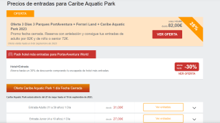 Descuentos para parque temáticos
