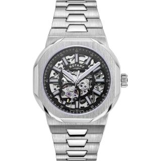 Obtain men's rotary regent skeleton automatic watch at Watch Shop for £206.40