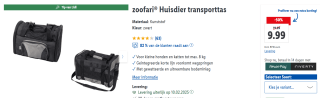 zoofari® Huisdierslaapplaats met antislip voor €5,99 in de Lidl webshop
