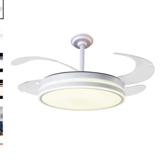 Ventilador de Techo ATENAS con Motor DC y Aspas Desplegables con Luz Led 36W por 36,61€