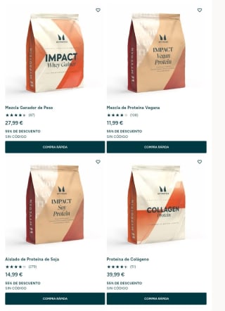 -52% de Descuento en Lista Especial desde MyProtein.