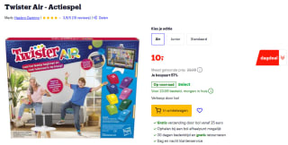 Twister Air spel voor €10 bij Bol