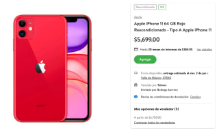 iPhone 11 64GB Reacondicionado por $4,419 en Bodega Aurrera