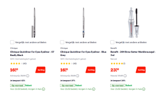 Tot 42% korting op diverse make-up items bij Bol