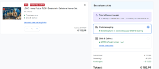 €10 extra korting op alle Lego Harry Potter sets vanaf €50 bij Smyths Toys