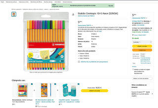 15 Boligrafos Neón Stabilo a tan solo 5,99€