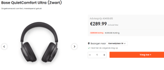 BOSE QuietComfort Ultra - black voor €289,99 bij Ochama