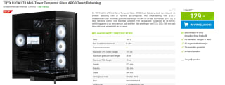 TRYX LUCA L70 Midi-Tower, Tempered Glass, ARGB voor €129 bij Megekko