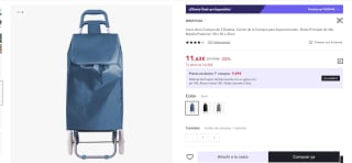 Carrito de la Compra de dos ruedas, por solo 11,63€ (5,82€ nuevo usuario)