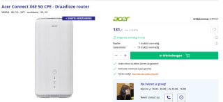 Acer Connect X6E 5G CPE draadloze router voor €131 bij Azerty