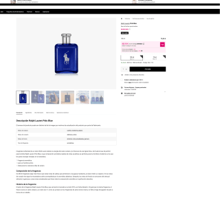 Eau de parfum Ralph Lauren Polo Blue 125 ml Hombre por solo 57,90€
