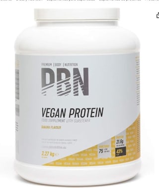 Premium Body Nutrition Vegan Protein Banana Tarro de 2,27 kg, Plátano o chocolate por 23,95€