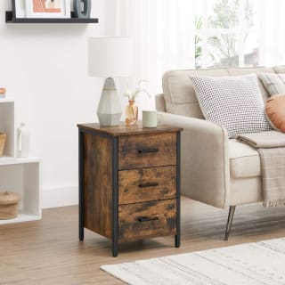 VASAGLE nachtkastje/bijzettafeltje met 3 lades voor €48,99 bij Amazon