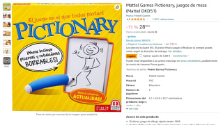 Recopilación Pictionary desde 8,50 desde amazon