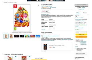 Súper Mario RPG Nintendo Switch por tan solo 36,19€