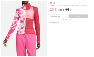 Camiseta para Mujer Nike Nike Long-Sleeve Patchwork Top por 20€