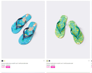 Chanclas dedo RICK & MORTY para hombre por 3,99€ dos modelos a elegir