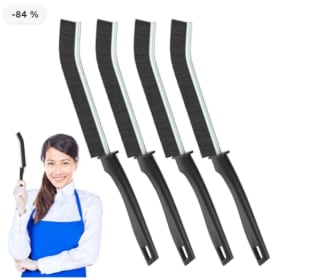 4 cepillos para juntas de baño con diseño de mango por 0.99€