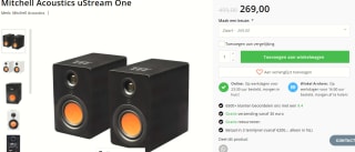 Mitchell Acoustics uStream One Black - True Wireless Bluetooth Stereo Set voor €269 bij Wifimedia