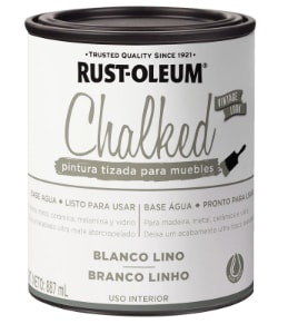 Pintura tizada Chalked blanco lino mate Rust-Oleum por $13.090