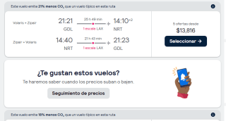 Vuelo Redondo Guadalajara - Tokio, Japón Desde $13,816 en Skyscanner