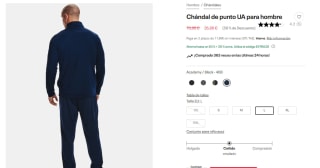 Under Armour Chándal de punto hombre por 28€