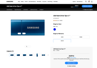 USB Flash Drive Tipo-C 256GB a tan solo 29,99€