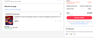 Consola POWKIDDY A12 de juegos Arcade con pantalla 9" 32GB 64GB 3000 juegos por 67,05€