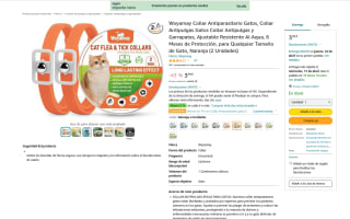 2 unidades Collar Woyamay antiparasitario para Gatos por 3,99€