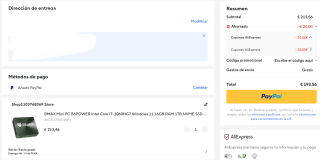BMAX Mini PC B6POWER Intel Core I7-1060NG7 Windows 11 16GB RAM 1TB NVME SSD por 194,05€