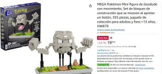 MEGA Pokémon Mini figura de Geodude con movimiento por 19,99€