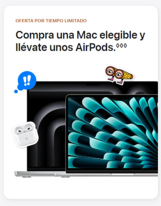MacBook Air M2 + AirPods 3 Gratis por $17,899 en Apple Store para Educación
