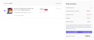 Tablets Xiaomi Redmi Pad SE 11" Wi-Fi 4GB/128GB por 113,91€ la de 8GB/256GB por 131,91€