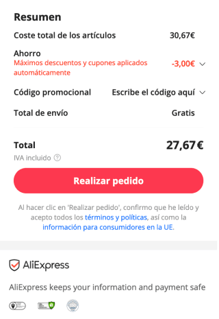 Concentrador Baseus de red USB tipo C a HDMI por solo 27,67€