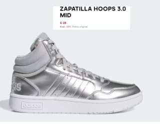 Zapatillas de Basket de Mujer Adidas Hoops 3.0 Mid por 28€