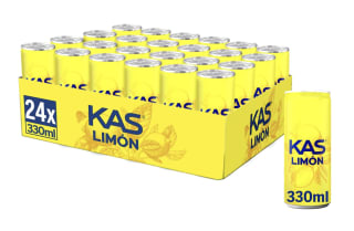 2 Packs de 24 latas de 330 ml Kas limón Refresco con zumo de limón 48 latas por solo 16,60€