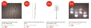 50% korting op diverse kerstverlichting bij de Praxis