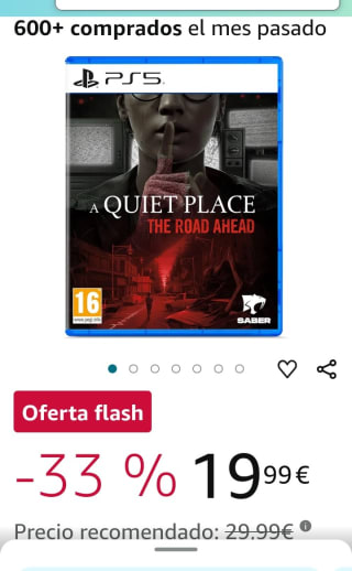 A Quiet Place. The Road Ahead PS5 por 19,99€.