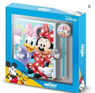 Pack Regalo Karactermania Diario Con Llave más Lapiz Disney Minnie y Daisy por 4,98€
