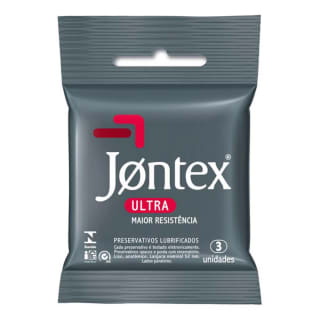 Preservativo da Jontex Ultra Resistente de 3 uni - R$ 1,99