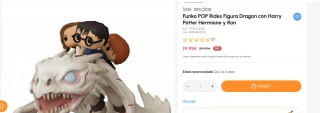 Funko Pop! Dragon con Harry Potter Hermione y Ron por 19,99€