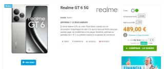 Realme GT 6 5G DE 12GB/256GB por 489€